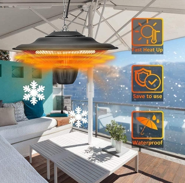 Dimmable patio heater